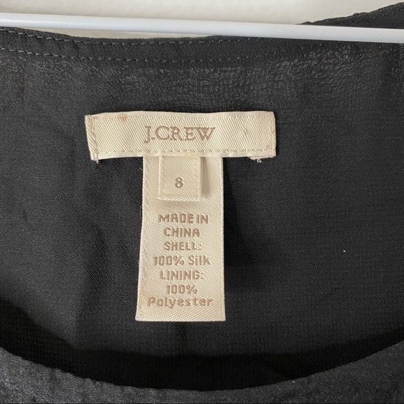 J. Crew Silk Tiered Black Sleeveless Top - Picture 7 of 7